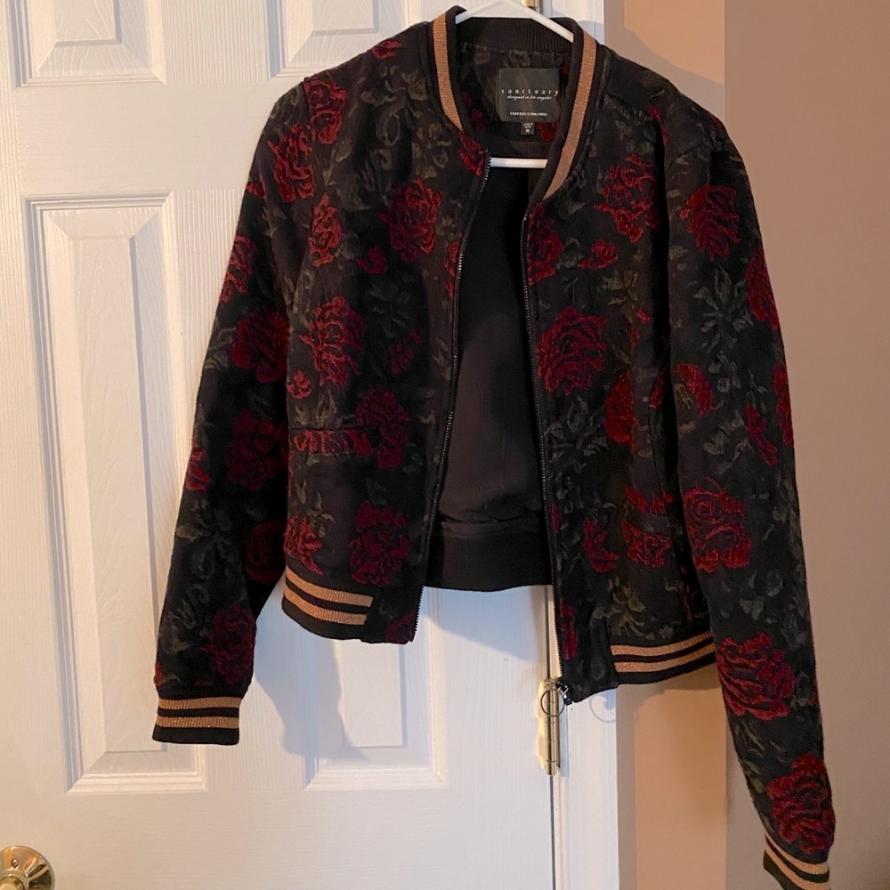 Rose Bomber Jacket